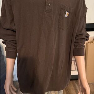 Carhartt Brown Long Sleeve Tee